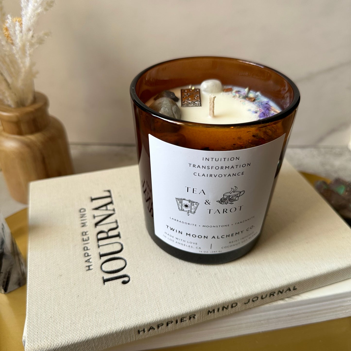 TEA and TAROT 14 oz candle