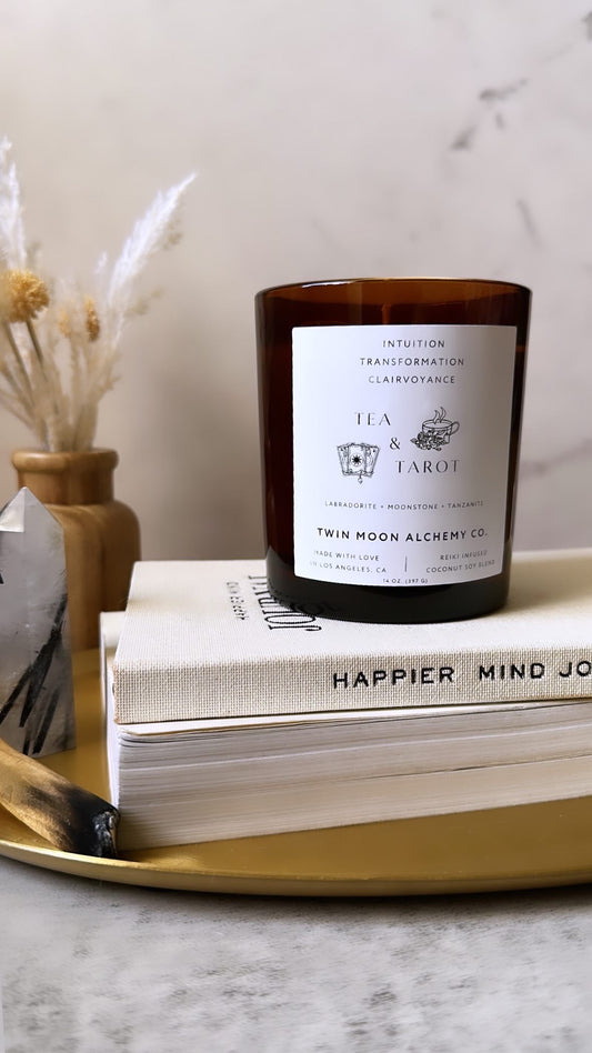 TEA and TAROT 14 oz candle